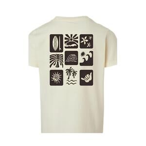 NEW KNATEL kids' checkerboard t-shirt in cream